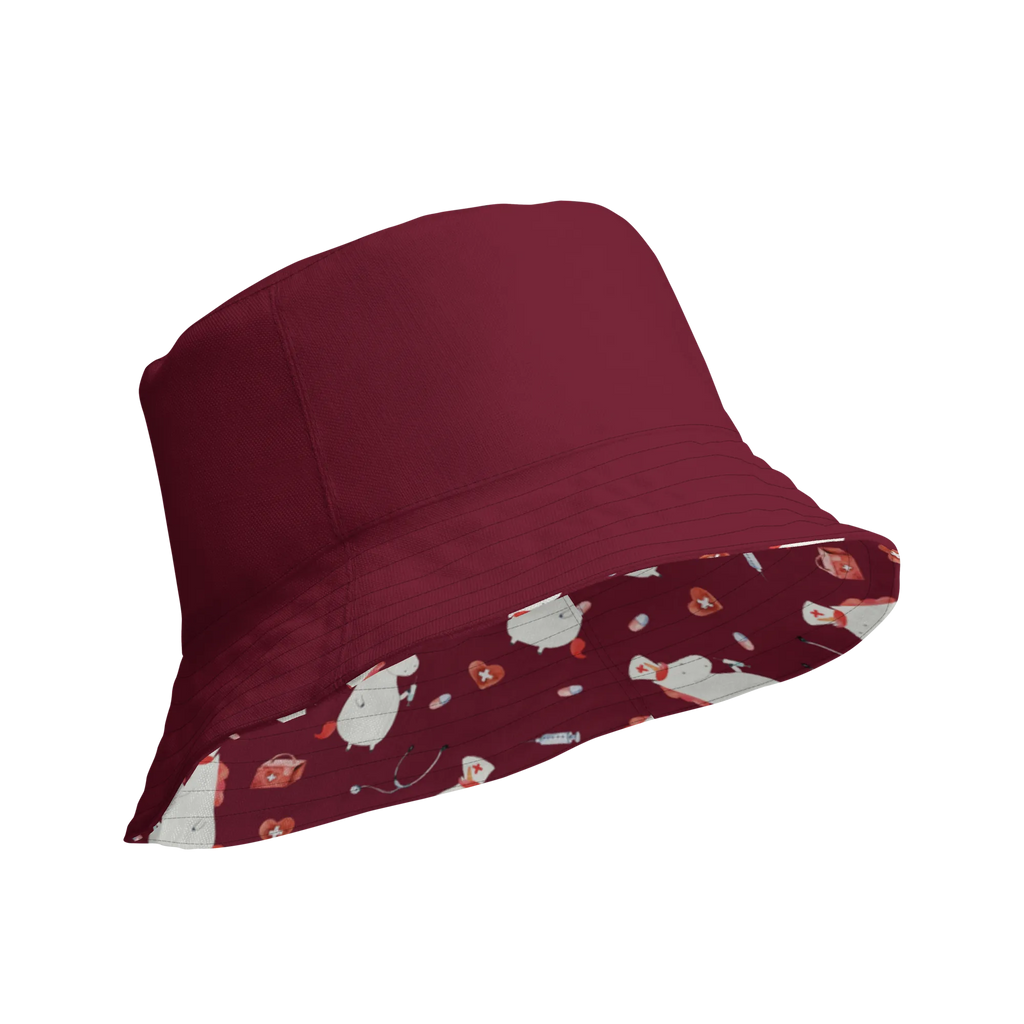 Sonnenhut Einhorn Krankenschwester Muster Sonnenmütze, Wendehut, Wendecap, Sonnenhut, Anglerhut, Sommerhut, Outdoorhut, Zweifarbiger Hut, Fischerhut, Wendemütze, Strandhut, Freizeithut, Unicorn, Einhorn, Einhörner, Einhorn Deko, Krankenpflegerin, Ärztin Geschenk, Krankenschwester Geschenk, Krankenpfleger Geschenk, Krankenschwester Dankeschön, Krankenhaus