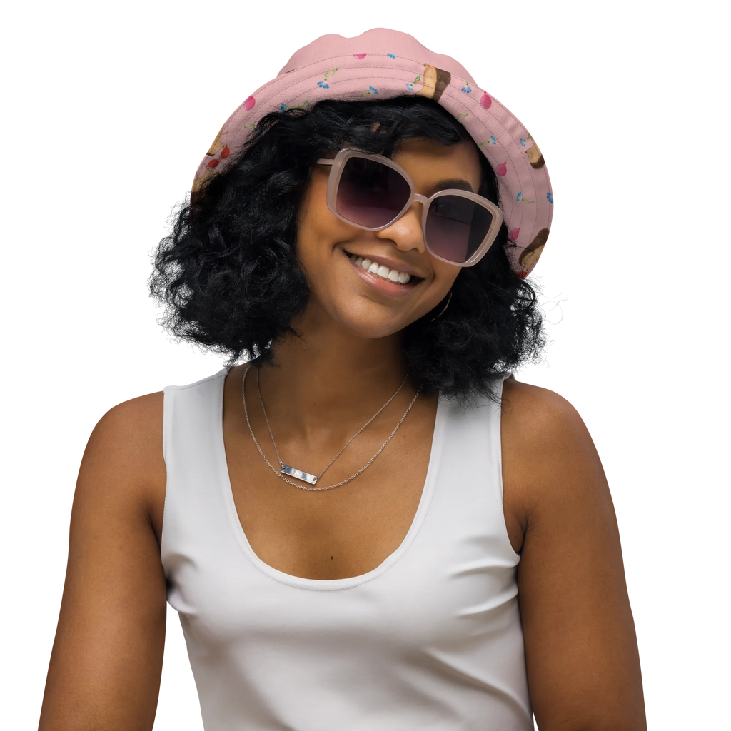 Sonnenhut Igel Luftballon Muster Strandhut, zweifarbiger Hut, Outdoorhut, Freizeithut, Anglerhut, Wendemütze, Fischerhut, Wendecap, Sonnenmütze, Sonnenhut, Wendehut, Sommerhut, Tiermotive, Gute Laune, lustige Sprüche, Tiere, Geburtstag, Geburtstagskind, Ballon, Glückwunsch, Happy Birthday, Herzlichen Glückwunsch, Igel