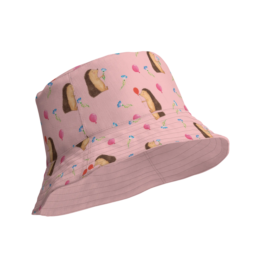 Sonnenhut Igel Luftballon Muster Strandhut, zweifarbiger Hut, Outdoorhut, Freizeithut, Anglerhut, Wendemütze, Fischerhut, Wendecap, Sonnenmütze, Sonnenhut, Wendehut, Sommerhut, Tiermotive, Gute Laune, lustige Sprüche, Tiere, Geburtstag, Geburtstagskind, Ballon, Glückwunsch, Happy Birthday, Herzlichen Glückwunsch, Igel