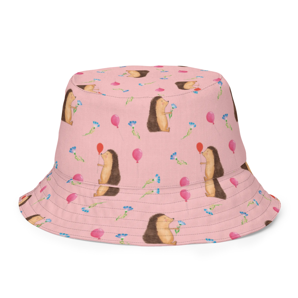 Sonnenhut Igel Luftballon Muster Strandhut, zweifarbiger Hut, Outdoorhut, Freizeithut, Anglerhut, Wendemütze, Fischerhut, Wendecap, Sonnenmütze, Sonnenhut, Wendehut, Sommerhut, Tiermotive, Gute Laune, lustige Sprüche, Tiere, Geburtstag, Geburtstagskind, Ballon, Glückwunsch, Happy Birthday, Herzlichen Glückwunsch, Igel