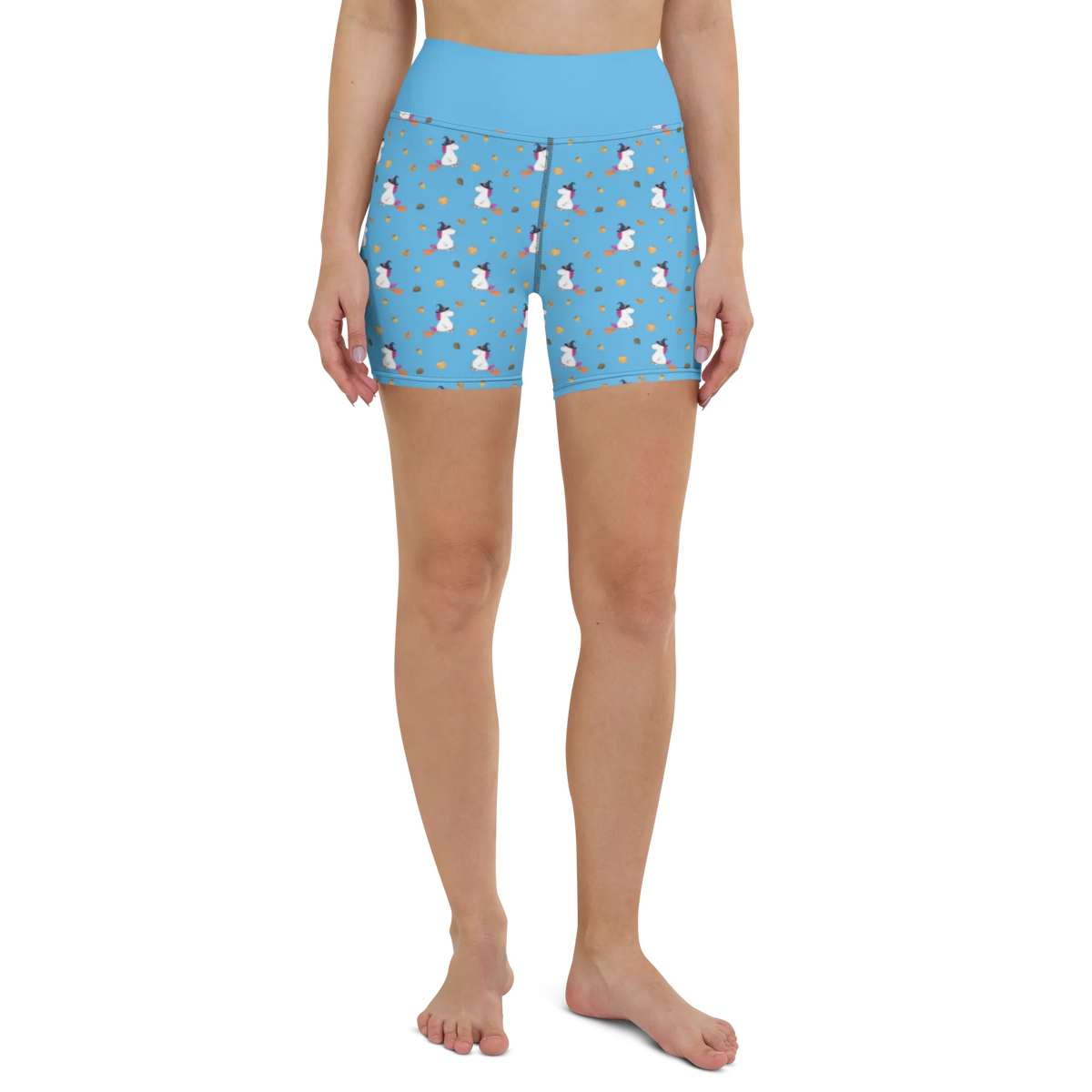 Yoga Shorts Einhorn Hexe Muster Yogabekleidung, Yoga Shorts, Sportshorts Damen, Sportshorts, Sporthose, Fitnesshose, Yogashorts, Sportbekleidung, Yoga Shorts Damen, Einhorn Deko, Einhörner, Unicorn, Einhorn, Verrückte, Leben, Ehefrau, Teufel, Freundin, Zicke, Hexe, Engel, Frau