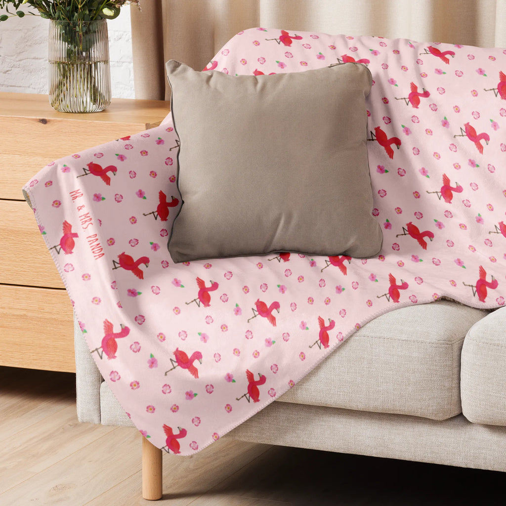 Sherpa Kuscheldecke Flamingo Yoga Muster Flamingo, Aufregen, Namaste, Tiefenentspannung, Yoga-Übung, Entspannung, Vogel, Yoga, Achtsamkeit, Ärger