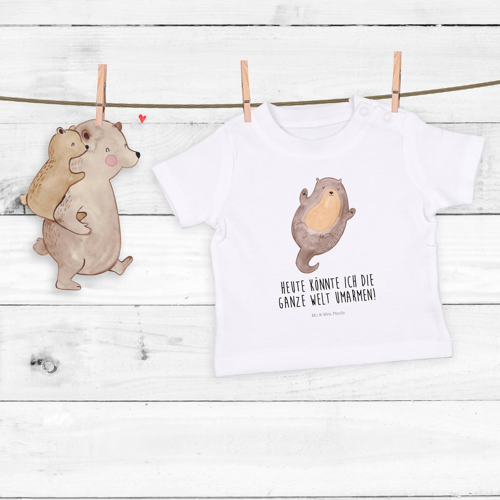 Organic Baby Shirt Otter Umarmen Baby T-Shirt, Jungen Baby T-Shirt, Mädchen Baby T-Shirt, Shirt, Otter, Fischotter, Seeotter, Otter Seeotter See Otter