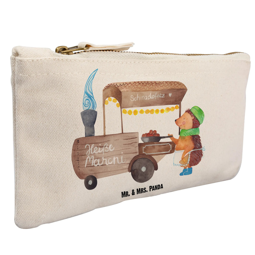 torebka na makijaż Jeż kasztany Zima, Boże Narodzenie, dekoracje świąteczne, Mikołaj, Adwent, Wigilia, zimowy motyw