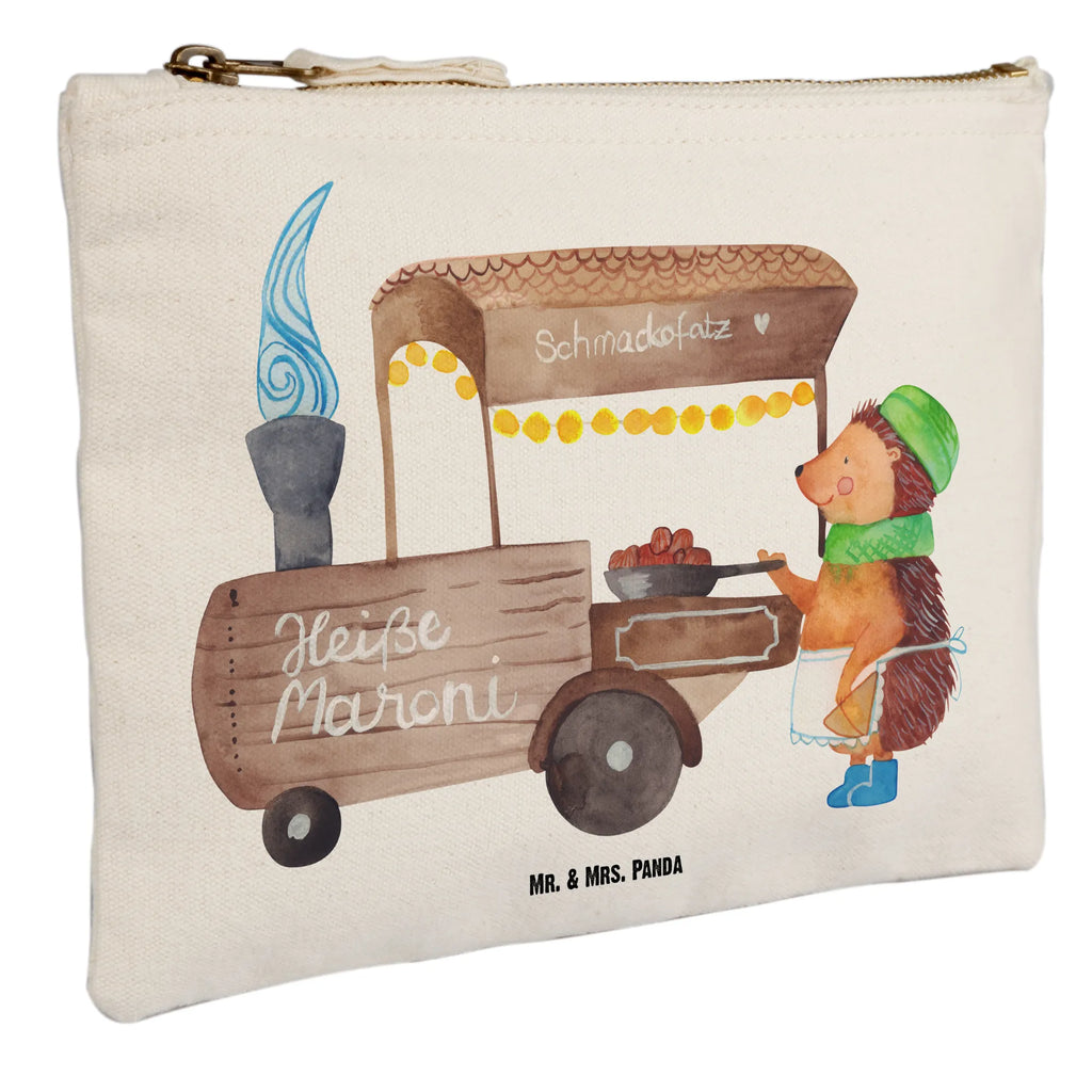 torebka na makijaż Jeż kasztany Zima, Boże Narodzenie, dekoracje świąteczne, Mikołaj, Adwent, Wigilia, zimowy motyw