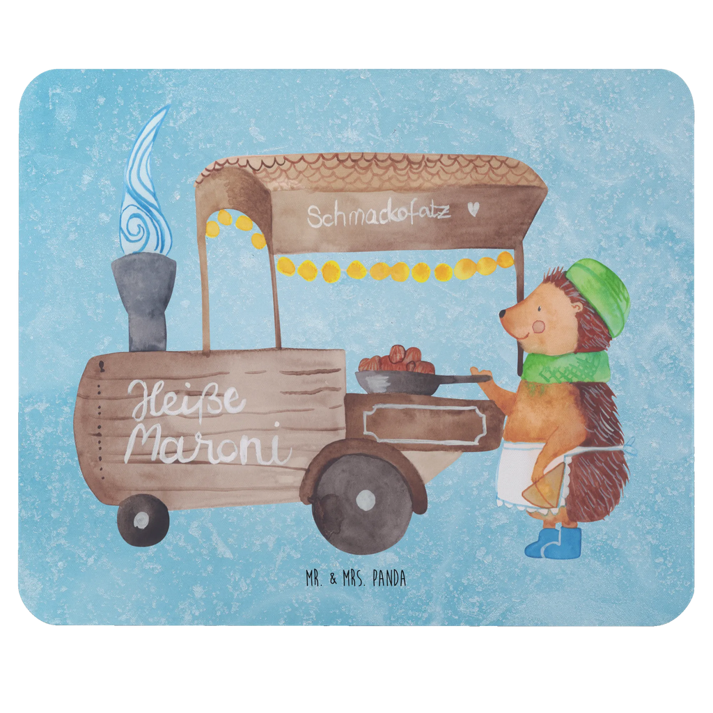 Mouse mat hedgehog Chestnuts Study, fun, Student, Pad, Print, Mouse Pad, mousepad, Motif, Office, Work, PC, Gift, saying, Mouse, Winter, Christmas, Christmas time, snow