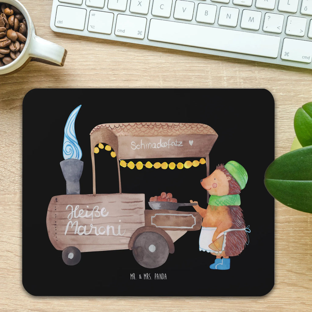 Mouse mat hedgehog Chestnuts Study, fun, Student, Pad, Print, Mouse Pad, mousepad, Motif, Office, Work, PC, Gift, saying, Mouse, Winter, Christmas, Christmas time, snow