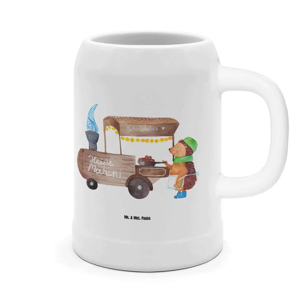 Kufel piwny Jeż kasztany Zima, Boże Narodzenie, dekoracje świąteczne, Mikołaj, Adwent, Wigilia, zimowy motyw