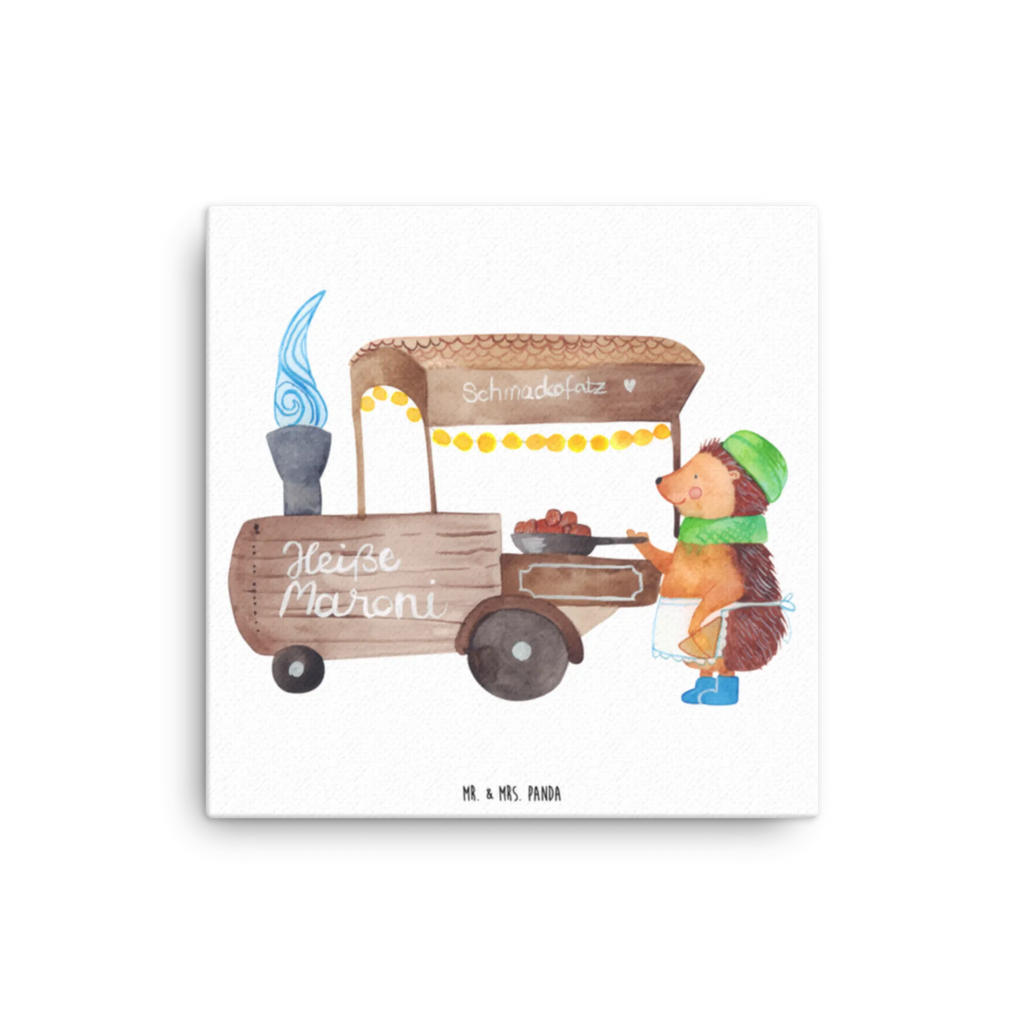 Leinwand Bild Igel Maronen Dekoration, Kunstdruck, Bild, Wanddeko, Leinwand, Winter, Weihnachten, Weihnachtsdeko, Nikolaus, Advent, Heiligabend, Wintermotiv, Duft, Weihnachtsmarkt, Kastanien, Maronen