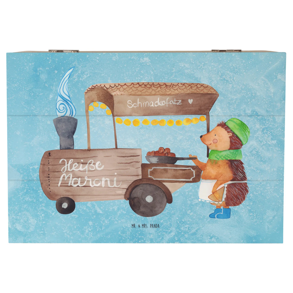 Holzkiste Igel Maronen Kiste, XXL, Truhe, Holzkiste, Geschenkdose, Erinnerungsbox, Aufbewahrungsbox, Schatzkiste, Geschenkbox, Erinnerungskiste, Dekokiste, Schatulle, Winter, Weihnachten, Weihnachtsdeko, Nikolaus, Advent, Heiligabend, Wintermotiv, Maronen, Duft, Kastanien, Weihnachtsmarkt