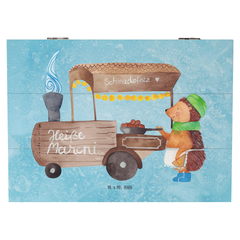 Holzkiste Igel Maronen Kiste, XXL, Truhe, Holzkiste, Geschenkdose, Erinnerungsbox, Aufbewahrungsbox, Schatzkiste, Geschenkbox, Erinnerungskiste, Dekokiste, Schatulle, Winter, Weihnachten, Weihnachtsdeko, Nikolaus, Advent, Heiligabend, Wintermotiv, Maronen, Duft, Kastanien, Weihnachtsmarkt