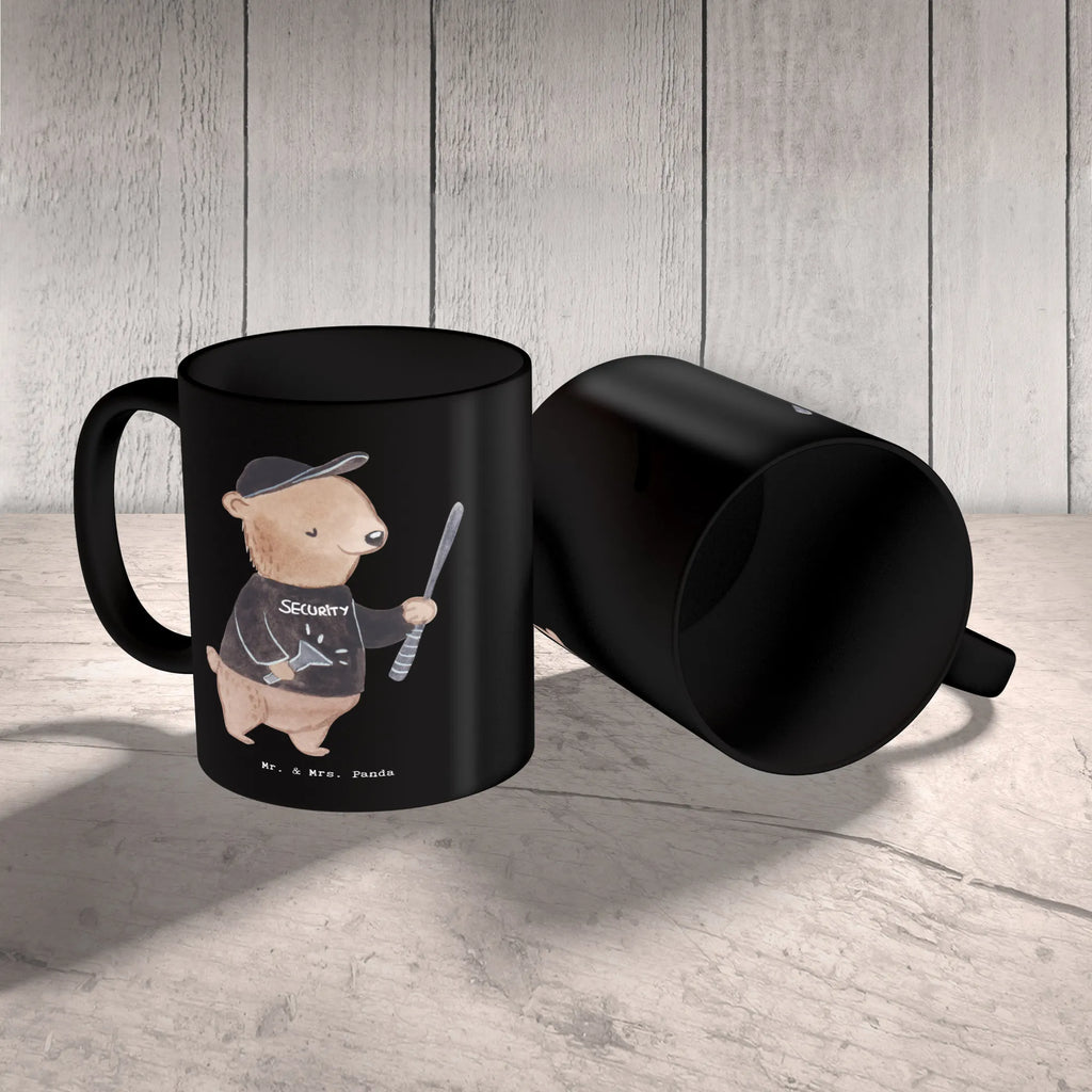 Tasse Security Mitarbeiter mit Herz Tasse mit Zitaten, Porzellantasse, Kaffeetasse, Keramiktasse, Tasse, Bürotasse, Teetasse, Geschenktasse, Tasse mit Motiven, Beruf, Ausbildung, Jubiläum, Abschied, Rente, Kollege, Kollegin, Geschenk, Schenken, Arbeitskollege, Mitarbeiter, Firma, Danke, Dankeschön