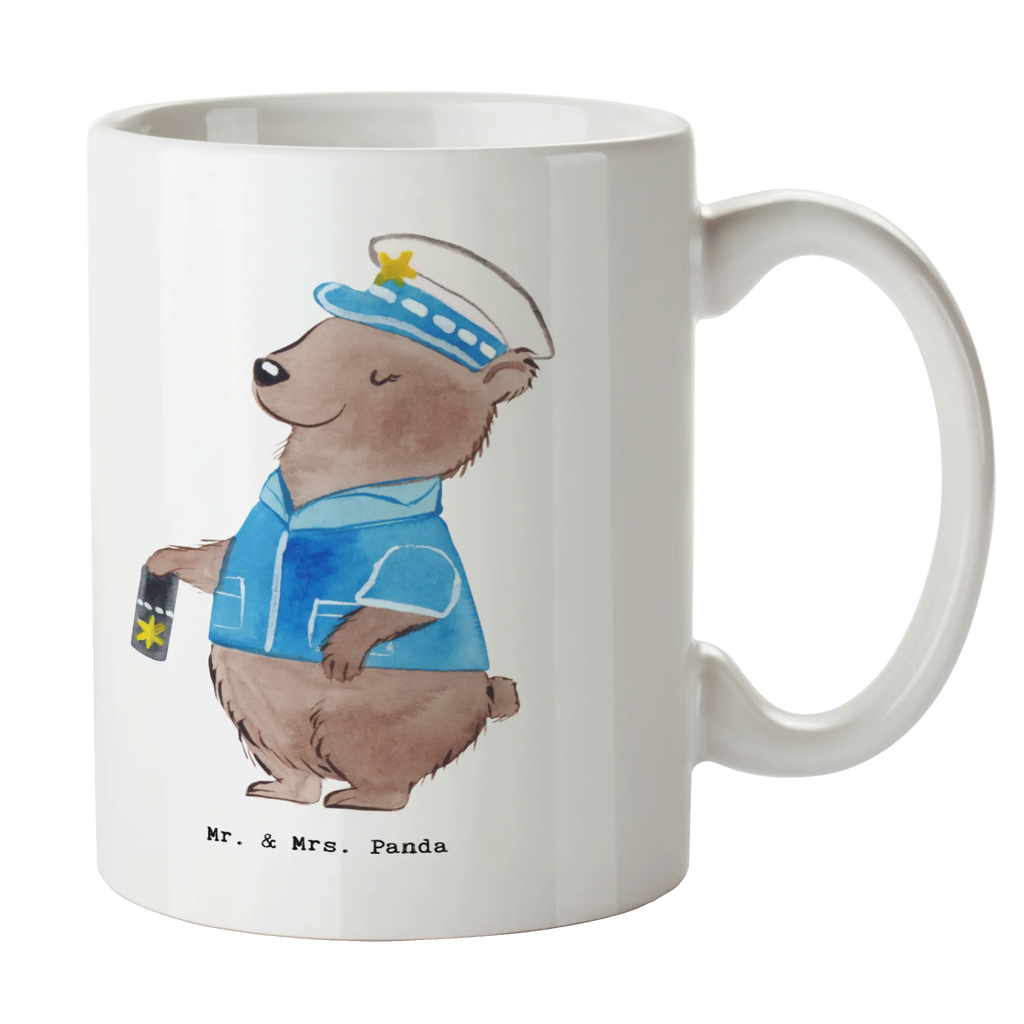 Mug Policewoman heart Tasse mit Motiven, Tasse, Teetasse, Keramiktasse, Kaffeetasse, Tasse mit Zitaten, Geschenktasse, Porzellantasse, Bürotasse, Beruf, Ausbildung, Jubiläum, Abschied, Rente, Kollege, Kollegin, Geschenk, Schenken, Arbeitskollege, Mitarbeiter, Firma, Danke, Dankeschön, Polizeibeamtin, Polizistin, Polizei, Studium, Wachfrau, Cop