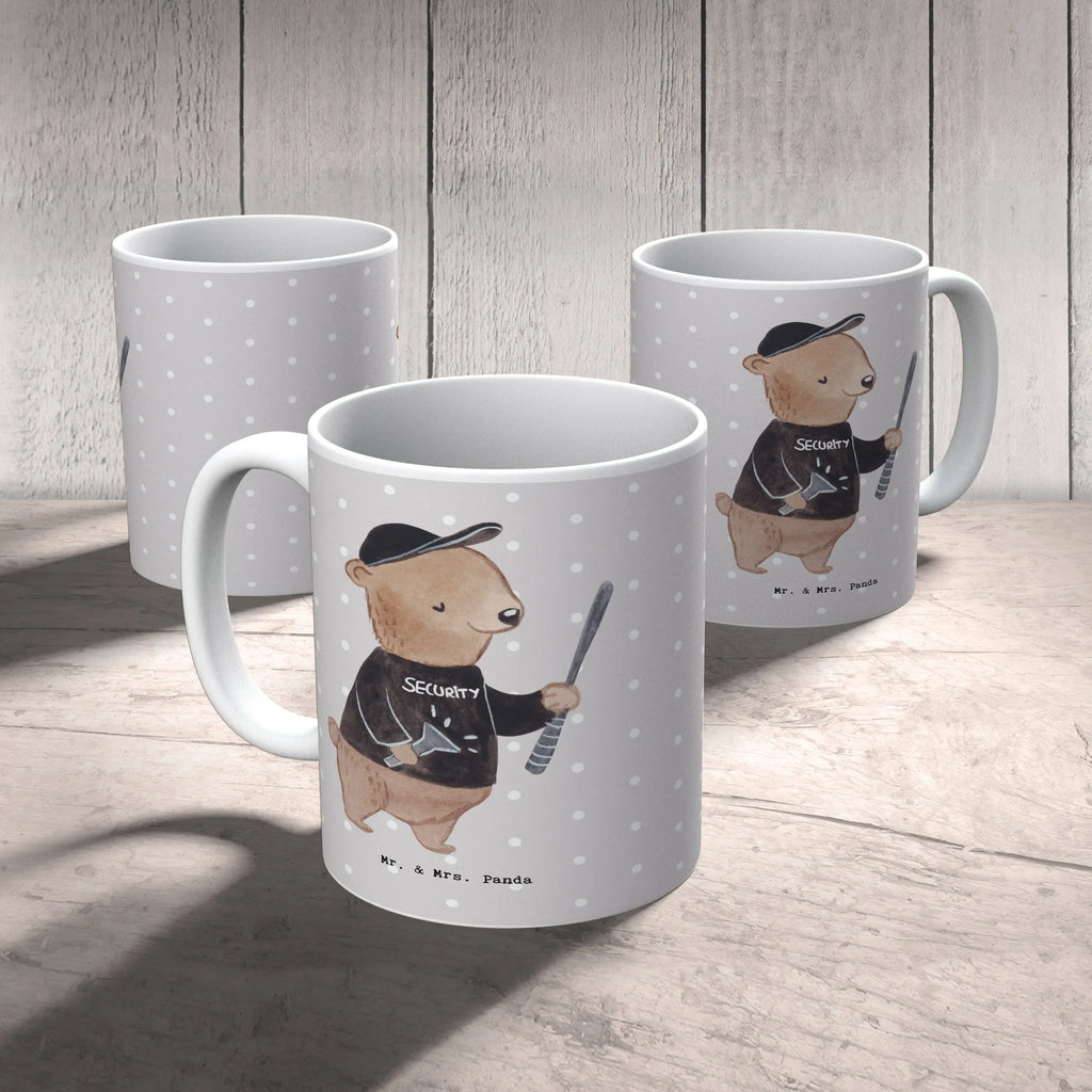 Tasse Security Mitarbeiter mit Herz Tasse mit Zitaten, Porzellantasse, Kaffeetasse, Keramiktasse, Tasse, Bürotasse, Teetasse, Geschenktasse, Tasse mit Motiven, Beruf, Ausbildung, Jubiläum, Abschied, Rente, Kollege, Kollegin, Geschenk, Schenken, Arbeitskollege, Mitarbeiter, Firma, Danke, Dankeschön