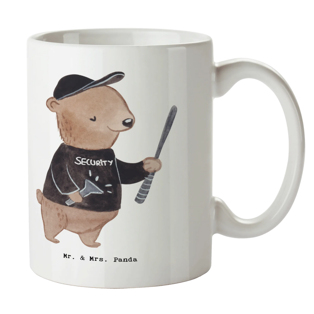 Tasse Security Mitarbeiter mit Herz Tasse mit Zitaten, Porzellantasse, Kaffeetasse, Keramiktasse, Tasse, Bürotasse, Teetasse, Geschenktasse, Tasse mit Motiven, Beruf, Ausbildung, Jubiläum, Abschied, Rente, Kollege, Kollegin, Geschenk, Schenken, Arbeitskollege, Mitarbeiter, Firma, Danke, Dankeschön