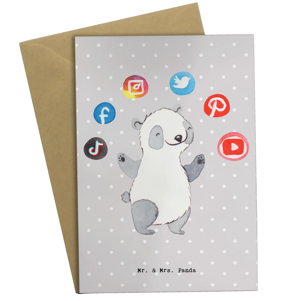 Greetings card Social Media Manager heart greeting card, wedding card, folding card, birthday card, invitation card, gift, gift idea, best, farewell gift, passing exam, anniversary, retirement, promotion, job start, sayings, funny, profession
