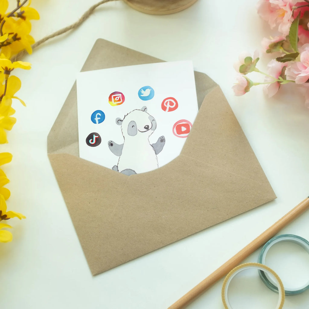 Greetings card Social Media Manager heart greeting card, wedding card, folding card, birthday card, invitation card, gift, gift idea, best, farewell gift, passing exam, anniversary, retirement, promotion, job start, sayings, funny, profession