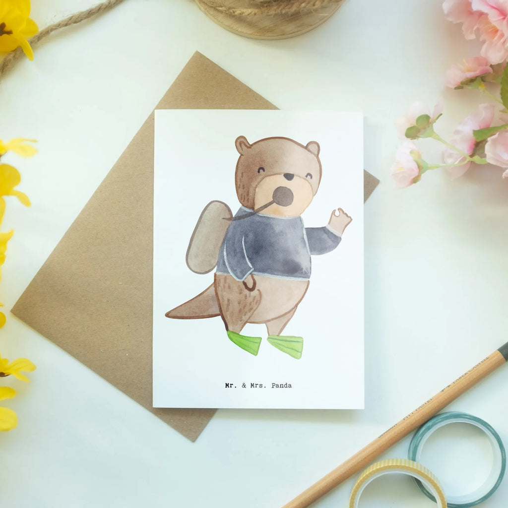 Greetings card Diving Instructor Heart Ansichtskarten, Klappkarte, Grußkarte, Hochzeitskarte, Einladungskarte, Geburtstagskarte, Karte, Glückwunschkarte, Beruf, Ausbildung, Jubiläum, Abschied, Rente, Kollege, Kollegin, Geschenk, Schenken, Arbeitskollege, Mitarbeiter, Firma, Danke, Dankeschön