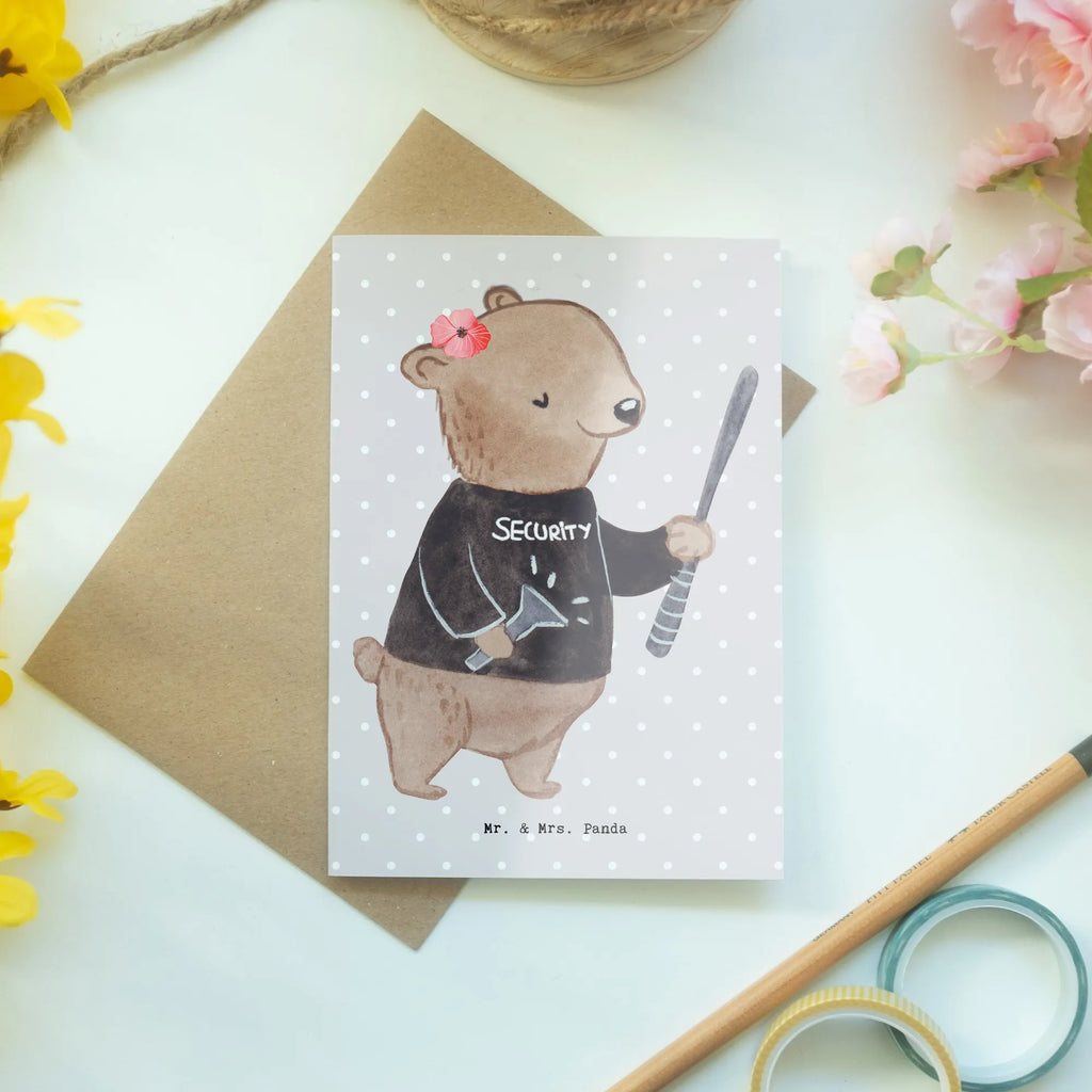 Greetings card Female security service employee Heart jubiläumskarte, Glückwunschkarte, einladungskarten, Beileidskarte, osterkarten, neujahrskarte, dankeskarten, babykarte, genesungskarte, glückwunschkarten, kommunionskarte, vatertagskarte, firmungskarte, Grußkarten, osterkarte, Klappkarte, abiturkarte, valentinstagskarte, Motivkarte, weihnachtskarten, Grußkarte, spruchkarte, hochzeitskarten, Danke, Dankeschön, Beruf, Schenken, Ausbildung, Abschied, Rente, Jubiläum, Kollege, Kollegin, Arbeitskollege, Mitarbeiter, Firma, Geschenk