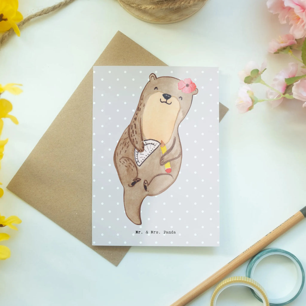 Greetings card Technical Draftswoman heart Karte, Grußkarte, Geburtstagskarte, Hochzeitskarte, Glückwunschkarte, Klappkarte, Ansichtskarten, Einladungskarte, Beruf, Ausbildung, Jubiläum, Abschied, Rente, Kollege, Kollegin, Geschenk, Schenken, Arbeitskollege, Mitarbeiter, Firma, Danke, Dankeschön