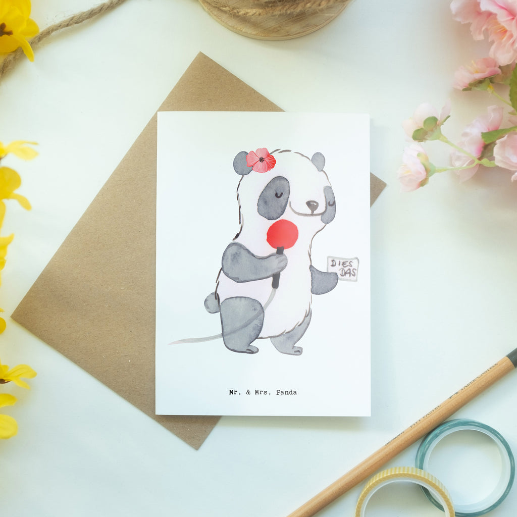 Greetings card Sports reporter Heart wedding card, invitation card, greeting card, folding card, birthday card, gift, gift idea, best, farewell gift, passing exam, anniversary, retirement, promotion, job start, sayings, funny, profession