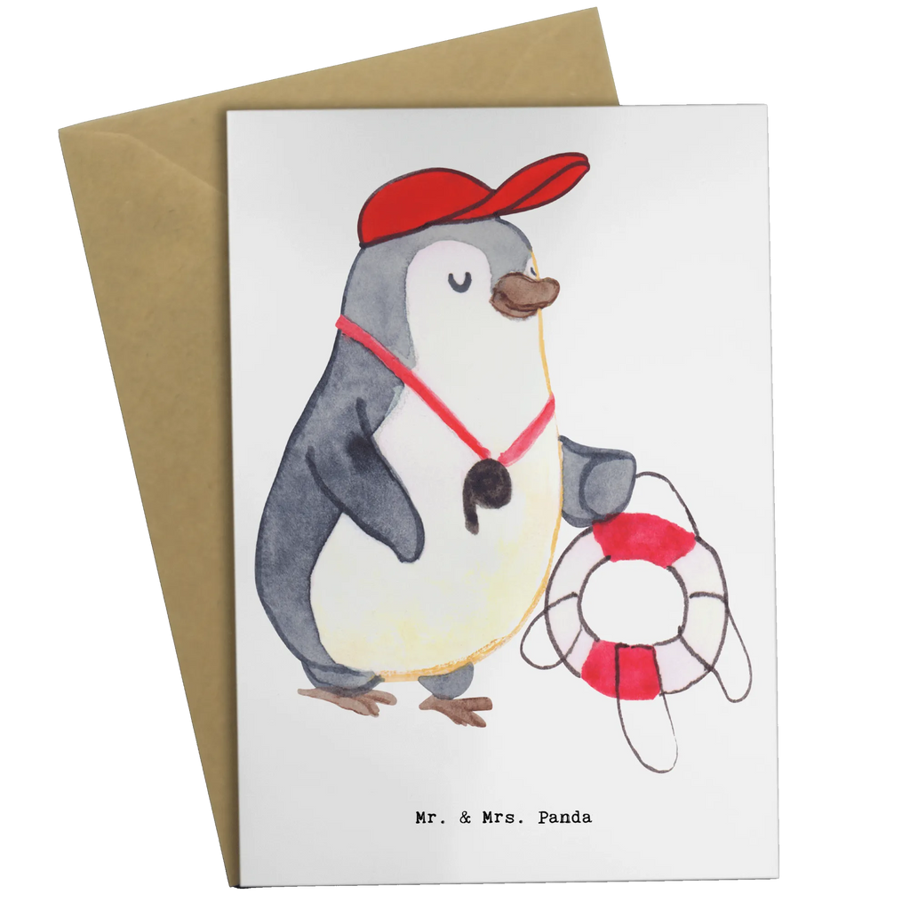 Grußkarte Bademeister mit Herz Grußkarte, Geburtstagskarte, Einladungskarte, Glückwunschkarte, Klappkarte, Ansichtskarten, Hochzeitskarte, Karte, Beruf, Ausbildung, Jubiläum, Abschied, Rente, Kollege, Kollegin, Geschenk, Schenken, Arbeitskollege, Mitarbeiter, Firma, Danke, Dankeschön, Bademeister, Schwimmmeister, Schwimmbad, Schwimmverein, Rettungsschwimmer, Freibad, Badeanstalt, Schwimmschule