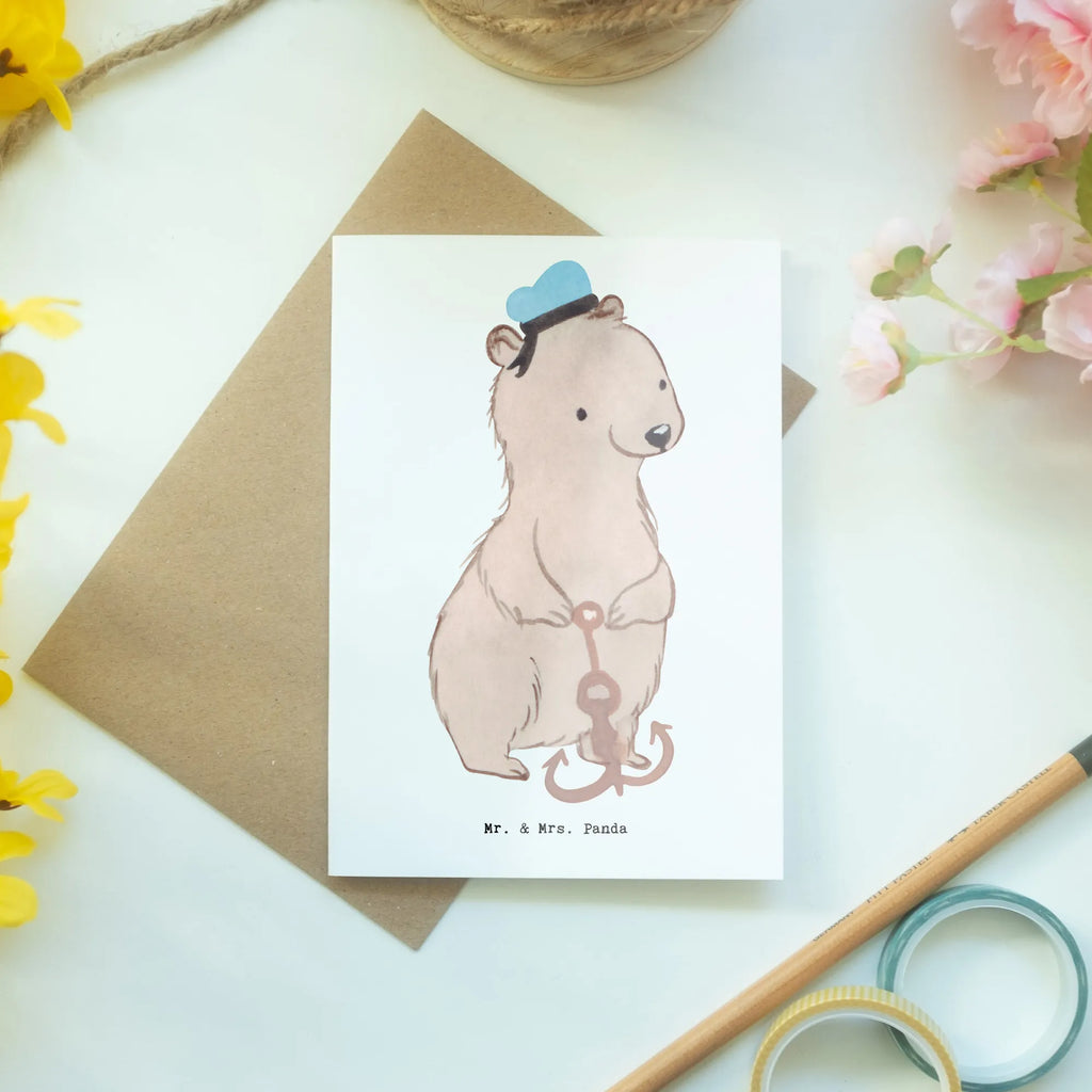 Greetings card Sailor Heart Glückwunschkarte, Geburtstagskarte, Ansichtskarten, Hochzeitskarte, Klappkarte, Einladungskarte, Grußkarte, Karte, Beruf, Ausbildung, Jubiläum, Abschied, Rente, Kollege, Kollegin, Geschenk, Schenken, Arbeitskollege, Mitarbeiter, Firma, Danke, Dankeschön, Schiff, Seeleute, Seemann, Matrose, Schiffsmechaniker