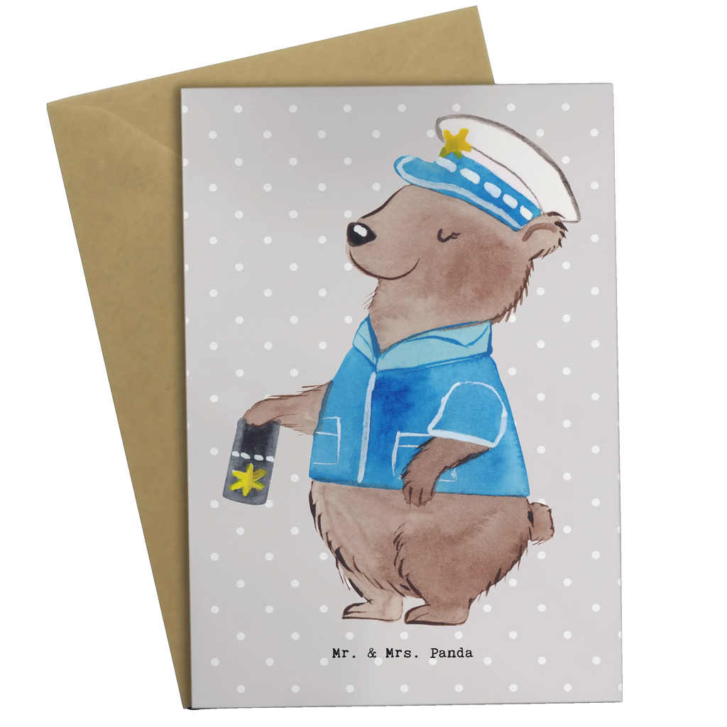 Greetings card Policewoman heart wedding card, folding card, greeting card, birthday card, invitation card, gift, gift idea, best, farewell gift, passing exam, anniversary, retirement, promotion, job start, sayings, funny, profession