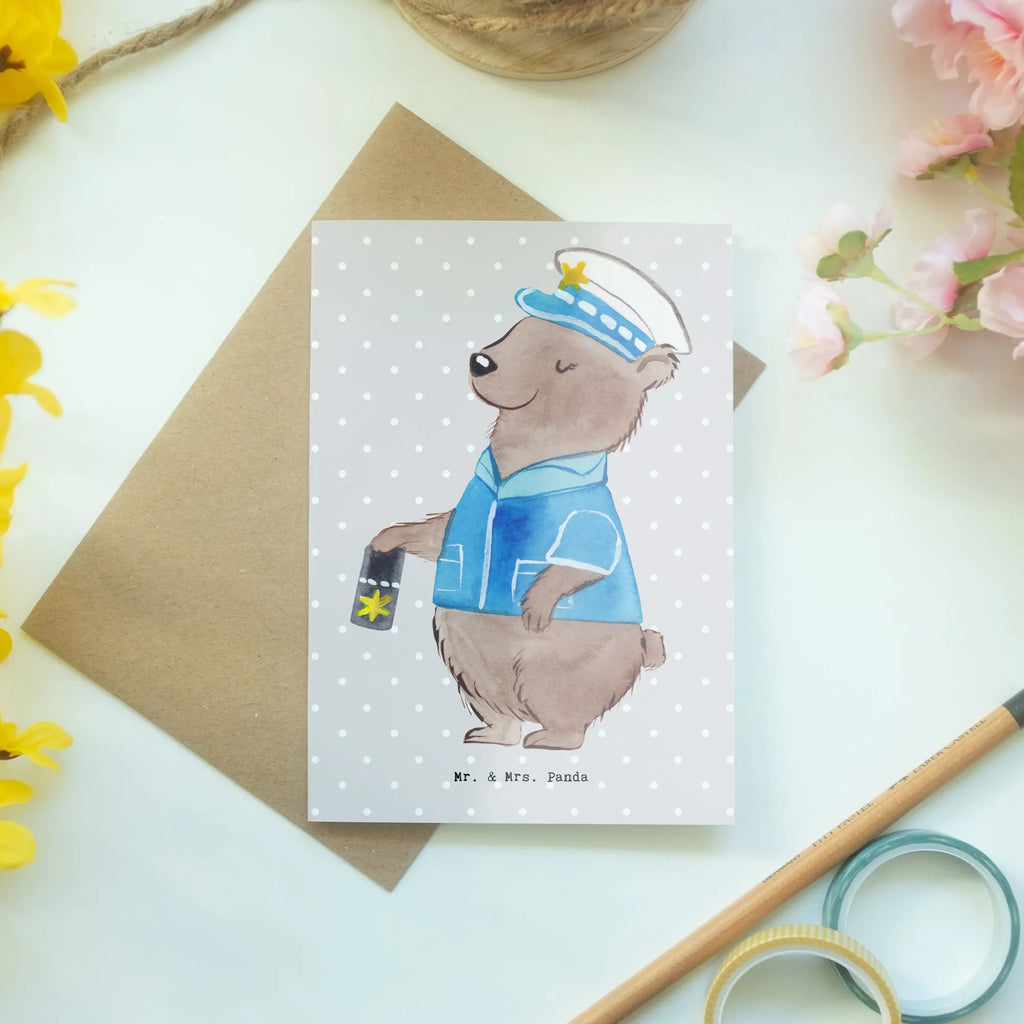 Greetings card Policewoman heart wedding card, folding card, greeting card, birthday card, invitation card, gift, gift idea, best, farewell gift, passing exam, anniversary, retirement, promotion, job start, sayings, funny, profession