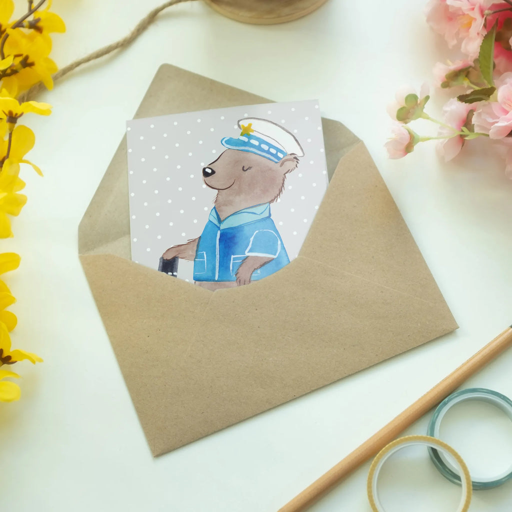 Greetings card Policewoman heart wedding card, folding card, greeting card, birthday card, invitation card, gift, gift idea, best, farewell gift, passing exam, anniversary, retirement, promotion, job start, sayings, funny, profession