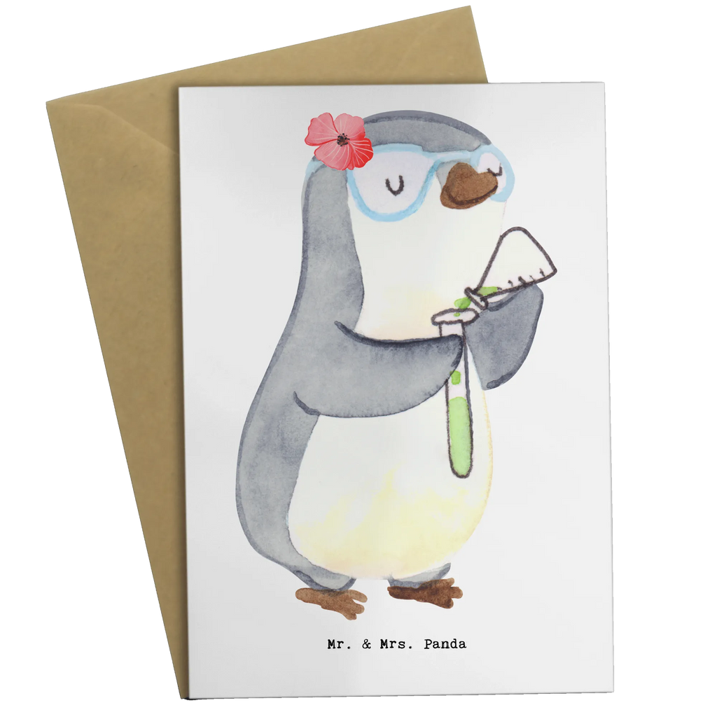 Greetings card Chemical Laboratory Technician heart folding card, greeting card, invitation card, birthday card, wedding card, gift, gift idea, best, farewell gift, passing exam, anniversary, retirement, promotion, job start, sayings, funny, profession