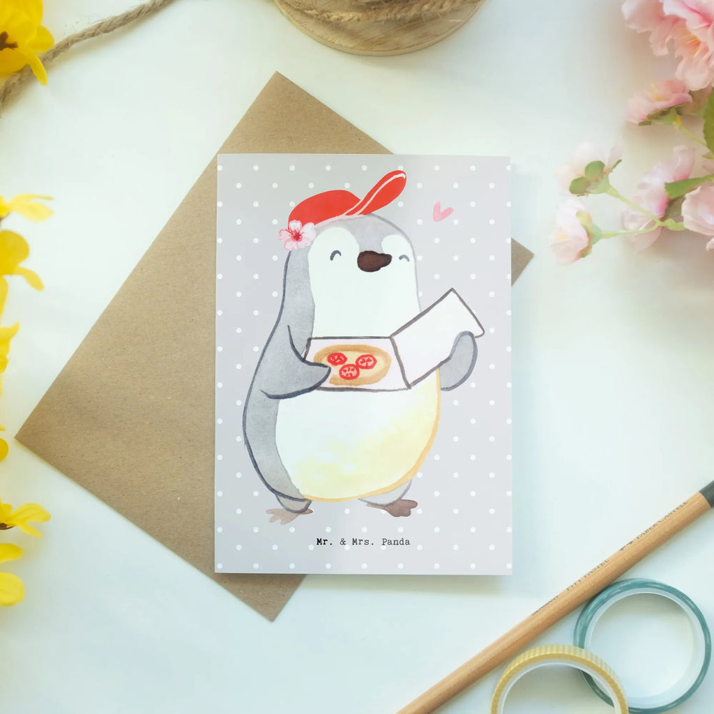 Greetings card Pizza maker Heart birthday card, greeting card, folding card, invitation card, wedding card, gift, gift idea, best, farewell gift, passing exam, anniversary, retirement, promotion, job start, sayings, funny, profession