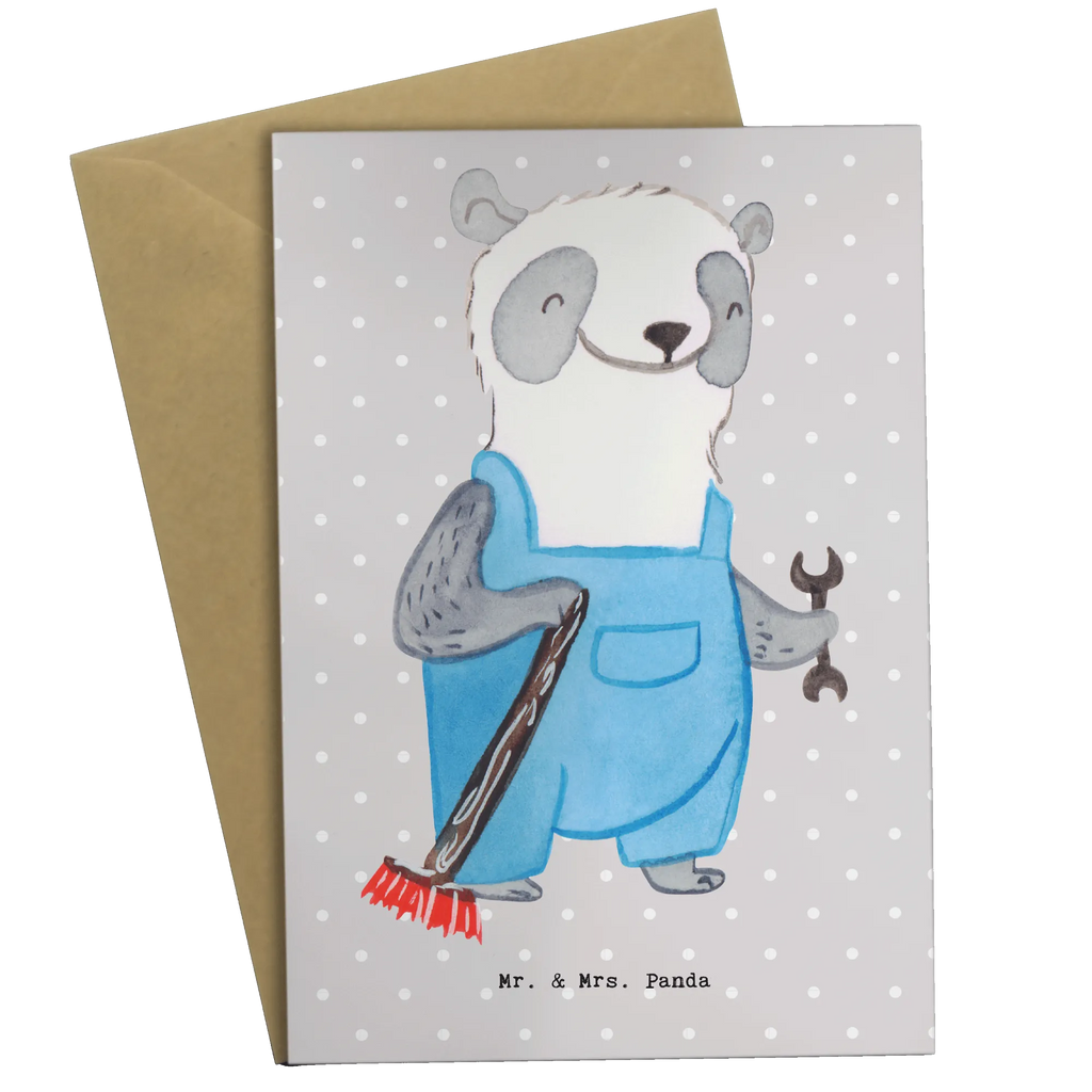 Greetings card janitor heart wedding card, invitation card, folding card, greeting card, birthday card, gift, gift idea, best, farewell gift, passing exam, anniversary, retirement, promotion, job start, sayings, funny, profession