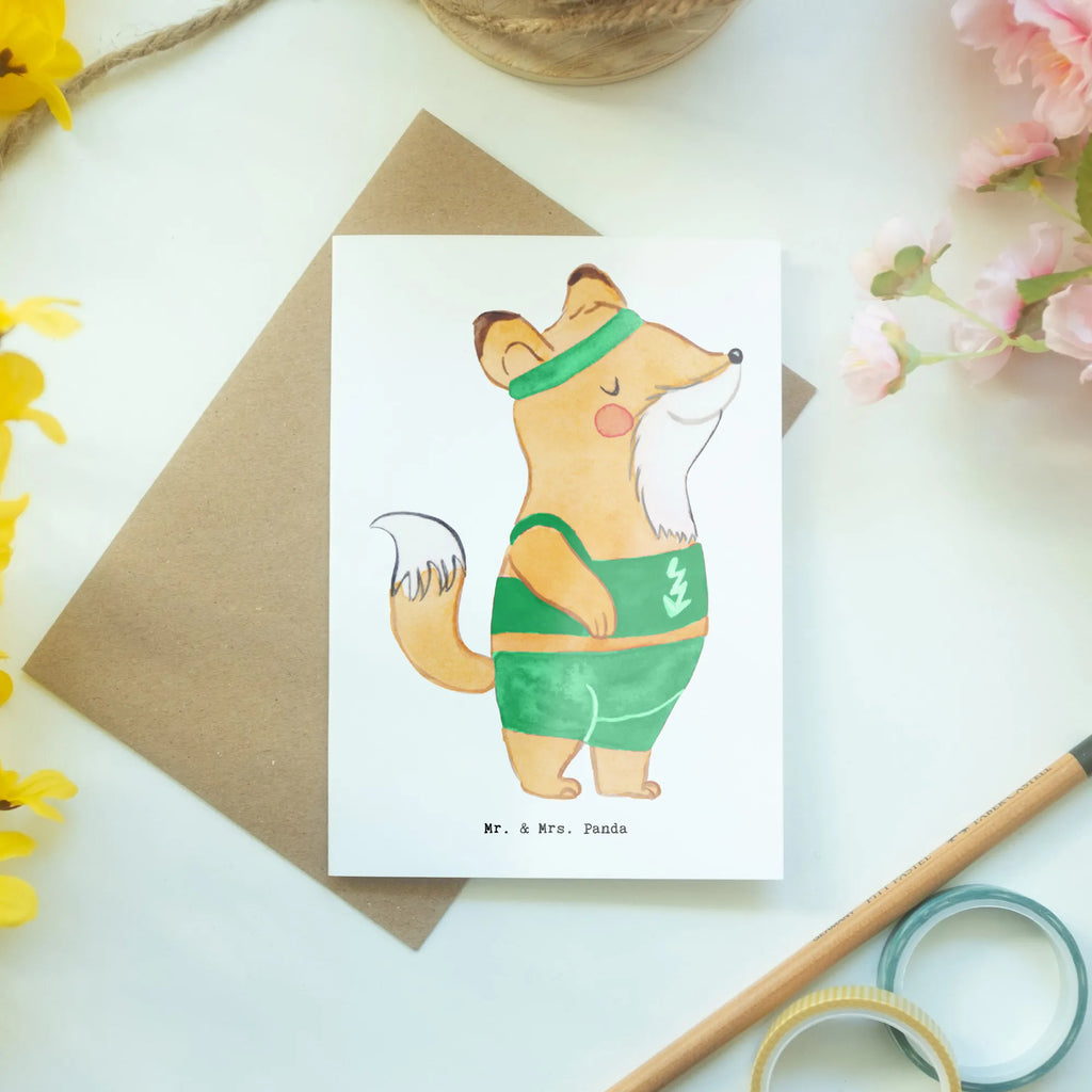 Greetings card Athlete heart folding card, invitation card, birthday card, greeting card, wedding card, gift, gift idea, best, farewell gift, passing exam, anniversary, retirement, promotion, job start, sayings, funny, profession