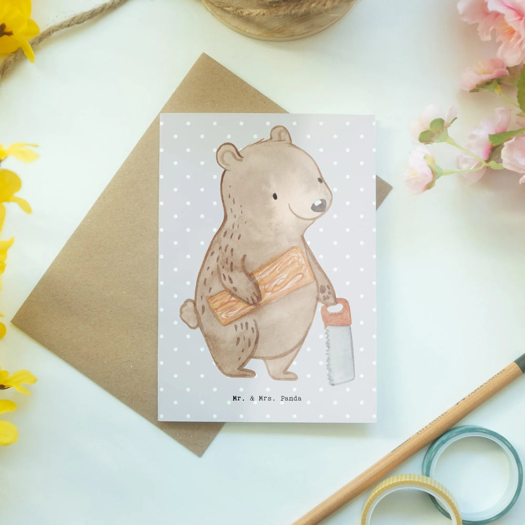 Greetings card Carpenter Heart greeting card, wedding card, birthday card, folding card, invitation card, gift, gift idea, best, farewell gift, passing exam, anniversary, retirement, promotion, job start, sayings, funny, profession