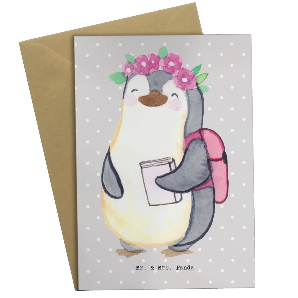 Greetings card female student heart greeting card, folding card, invitation card, birthday card, wedding card, gift, gift idea, best, farewell gift, passing exam, anniversary, retirement, promotion, job start, sayings, funny, profession