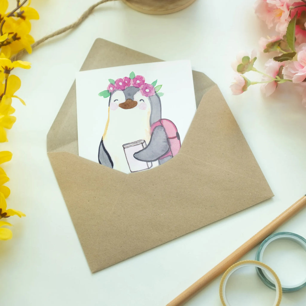 Greetings card female student heart greeting card, folding card, invitation card, birthday card, wedding card, gift, gift idea, best, farewell gift, passing exam, anniversary, retirement, promotion, job start, sayings, funny, profession