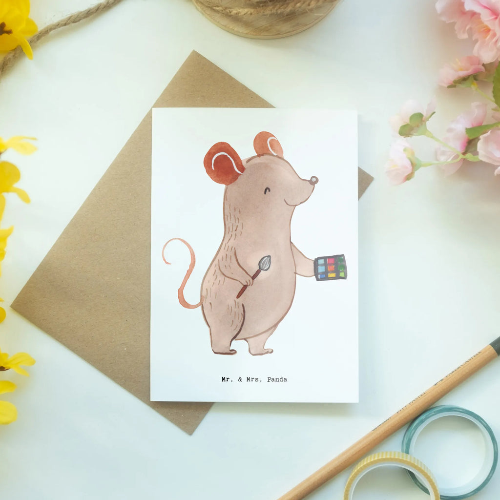 Greetings card Makeup Artist Heart birthday card, invitation card, folding card, greeting card, wedding card, gift, gift idea, best, farewell gift, passing exam, anniversary, retirement, promotion, job start, sayings, funny, profession