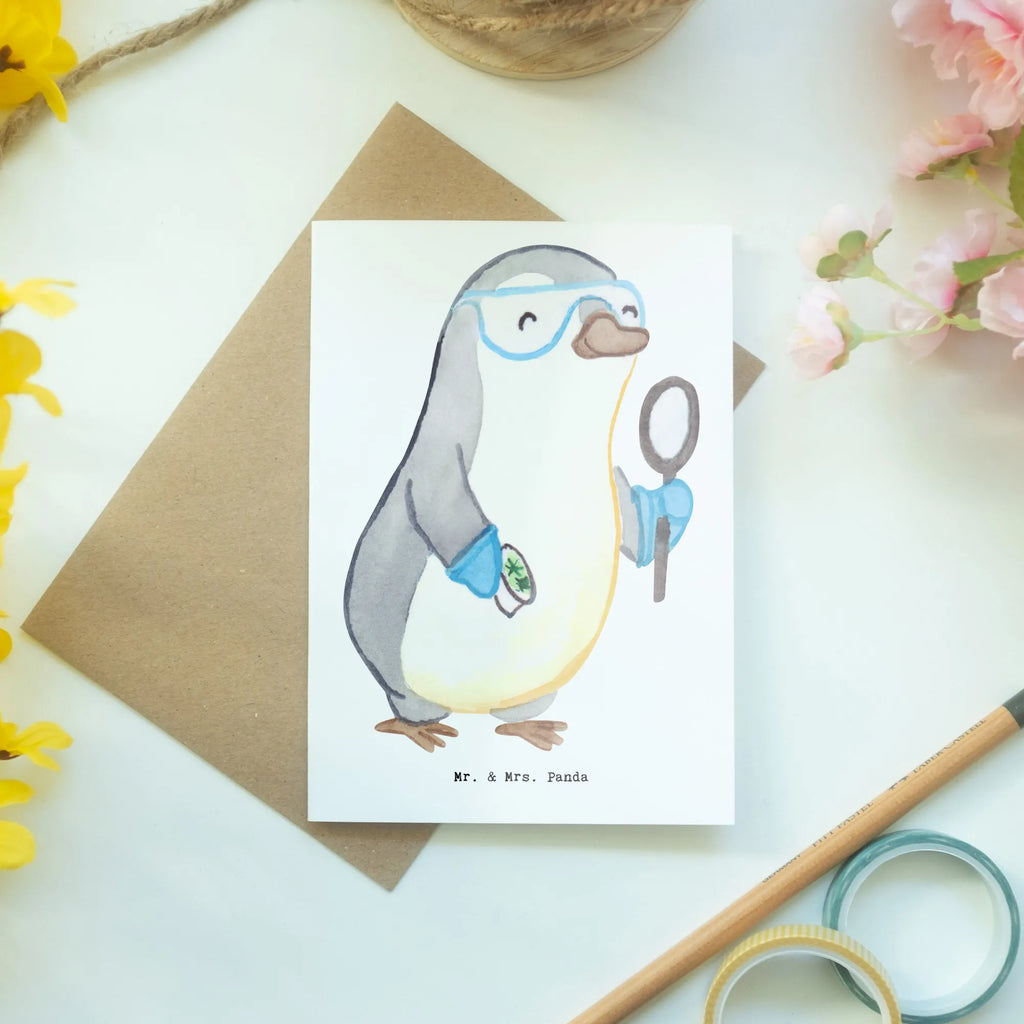 Greetings card biologist Heart invitation card, greeting card, folding card, birthday card, wedding card, gift, gift idea, best, farewell gift, passing exam, anniversary, retirement, promotion, job start, sayings, funny, profession