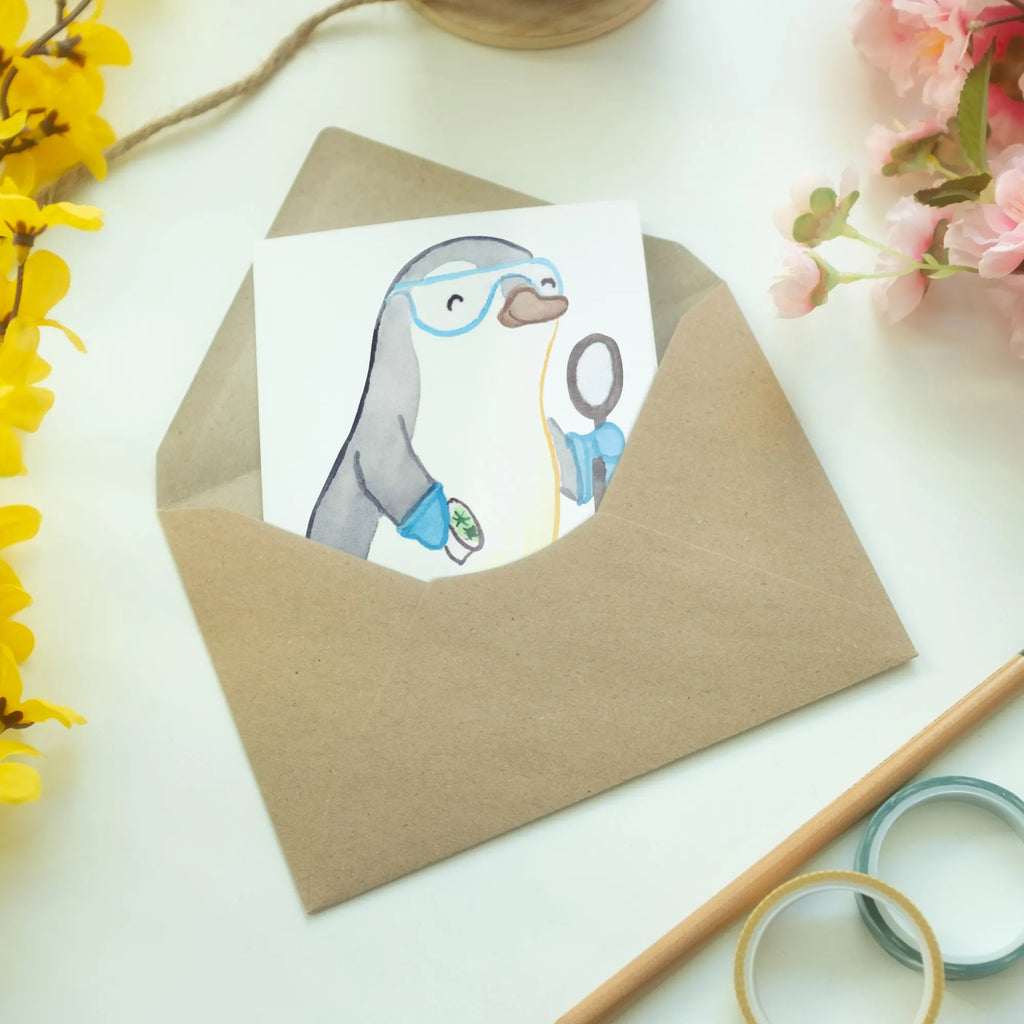 Greetings card biologist Heart invitation card, greeting card, folding card, birthday card, wedding card, gift, gift idea, best, farewell gift, passing exam, anniversary, retirement, promotion, job start, sayings, funny, profession