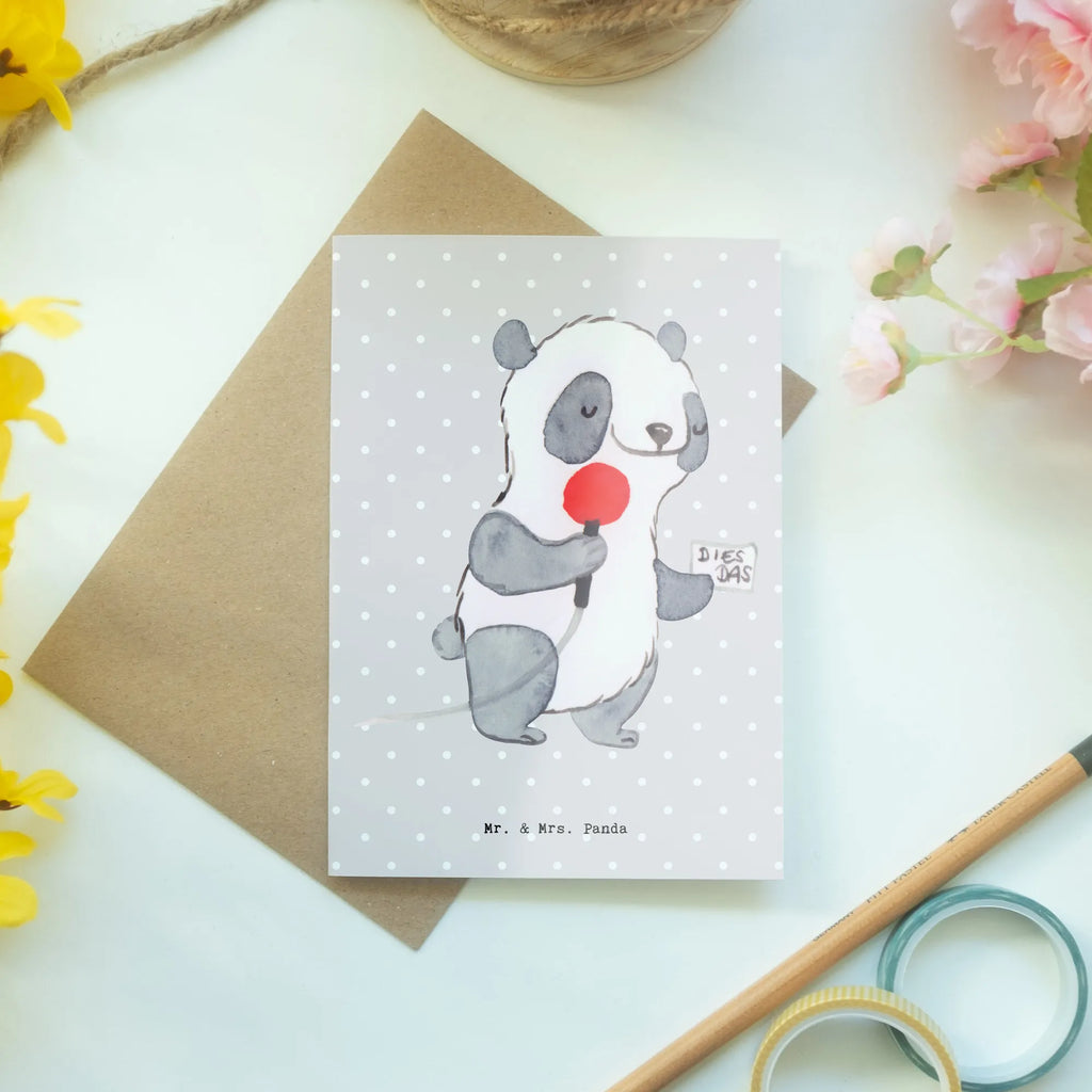 Greetings card Sports reporter heart greeting card, folding card, invitation card, birthday card, wedding card, gift, gift idea, best, farewell gift, passing exam, anniversary, retirement, promotion, job start, sayings, funny, profession