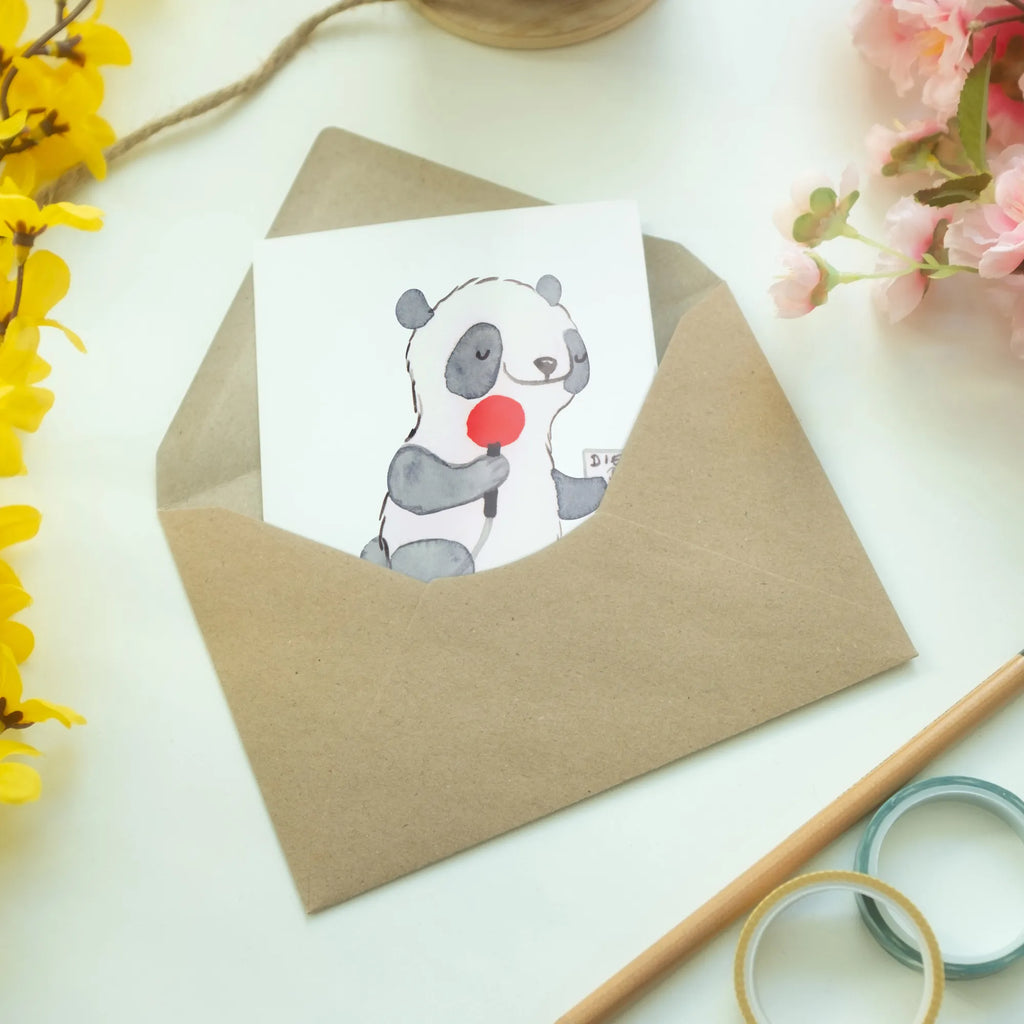 Greetings card Sports reporter heart greeting card, folding card, invitation card, birthday card, wedding card, gift, gift idea, best, farewell gift, passing exam, anniversary, retirement, promotion, job start, sayings, funny, profession