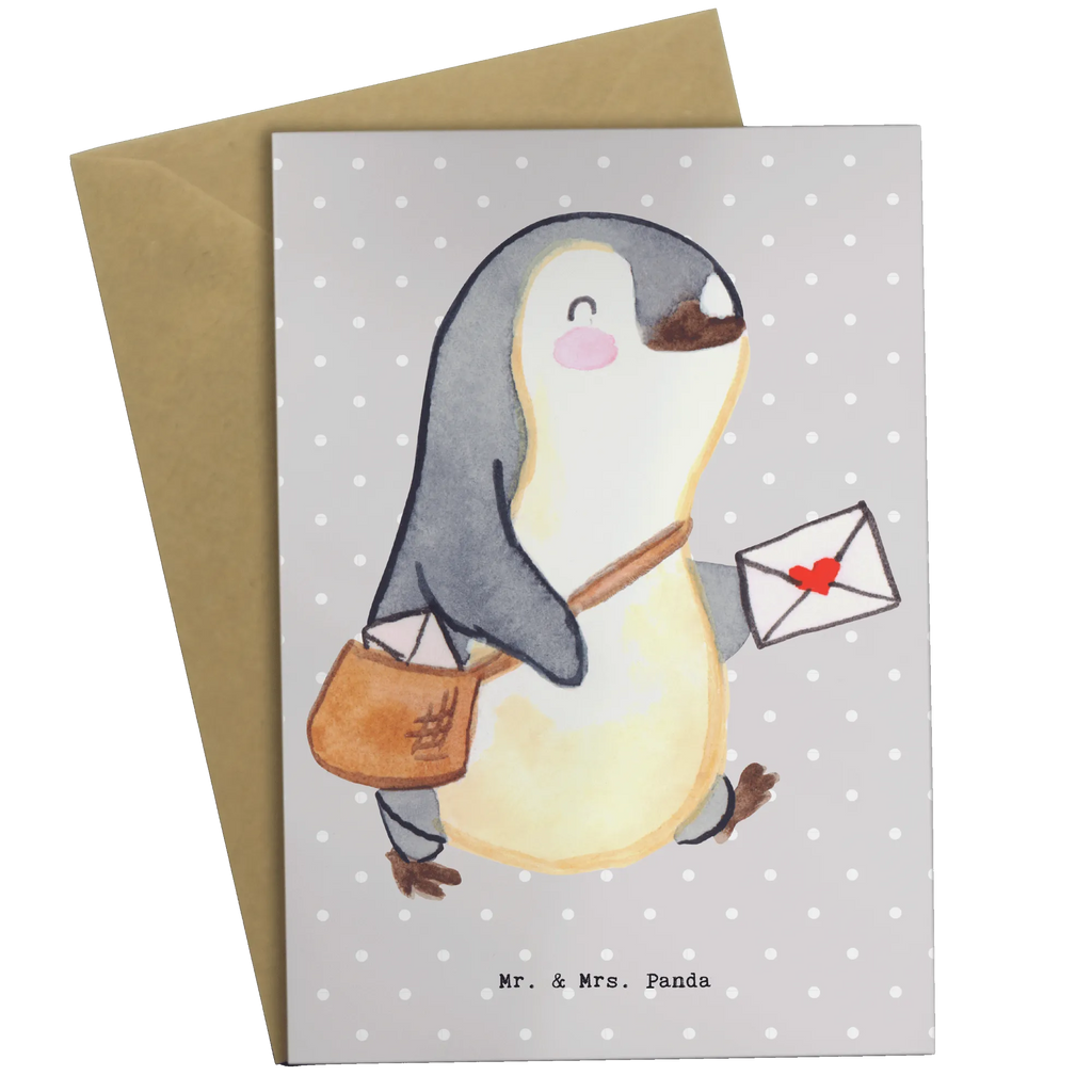 Greetings card postman Heart birthday card, wedding card, greeting card, folding card, invitation card, gift, gift idea, best, farewell gift, passing exam, anniversary, retirement, promotion, job start, sayings, funny, profession