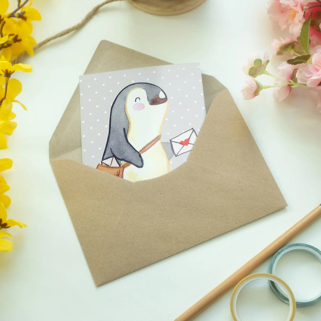 Greetings card postman Heart birthday card, wedding card, greeting card, folding card, invitation card, gift, gift idea, best, farewell gift, passing exam, anniversary, retirement, promotion, job start, sayings, funny, profession