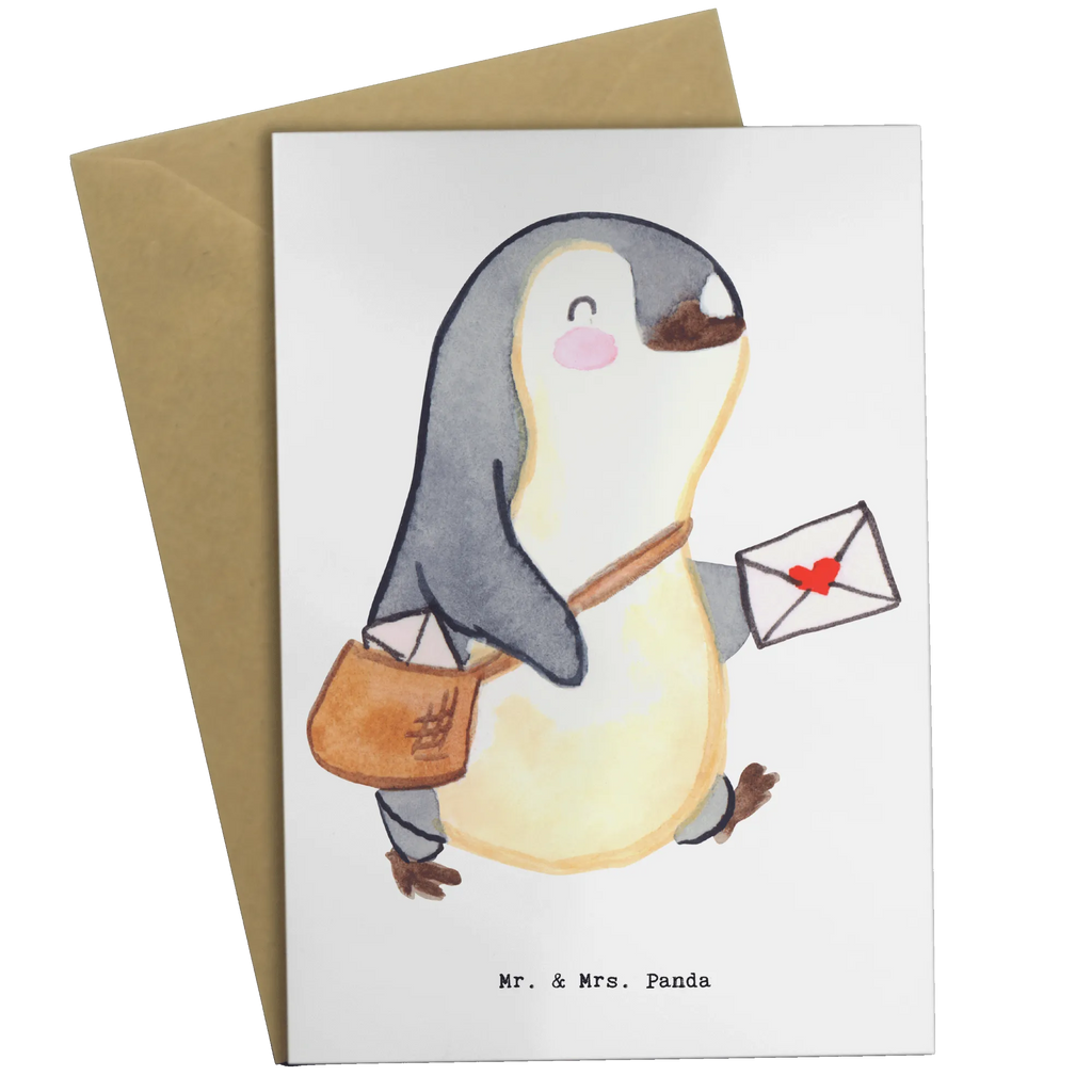 Greetings card postman Heart birthday card, wedding card, greeting card, folding card, invitation card, gift, gift idea, best, farewell gift, passing exam, anniversary, retirement, promotion, job start, sayings, funny, profession