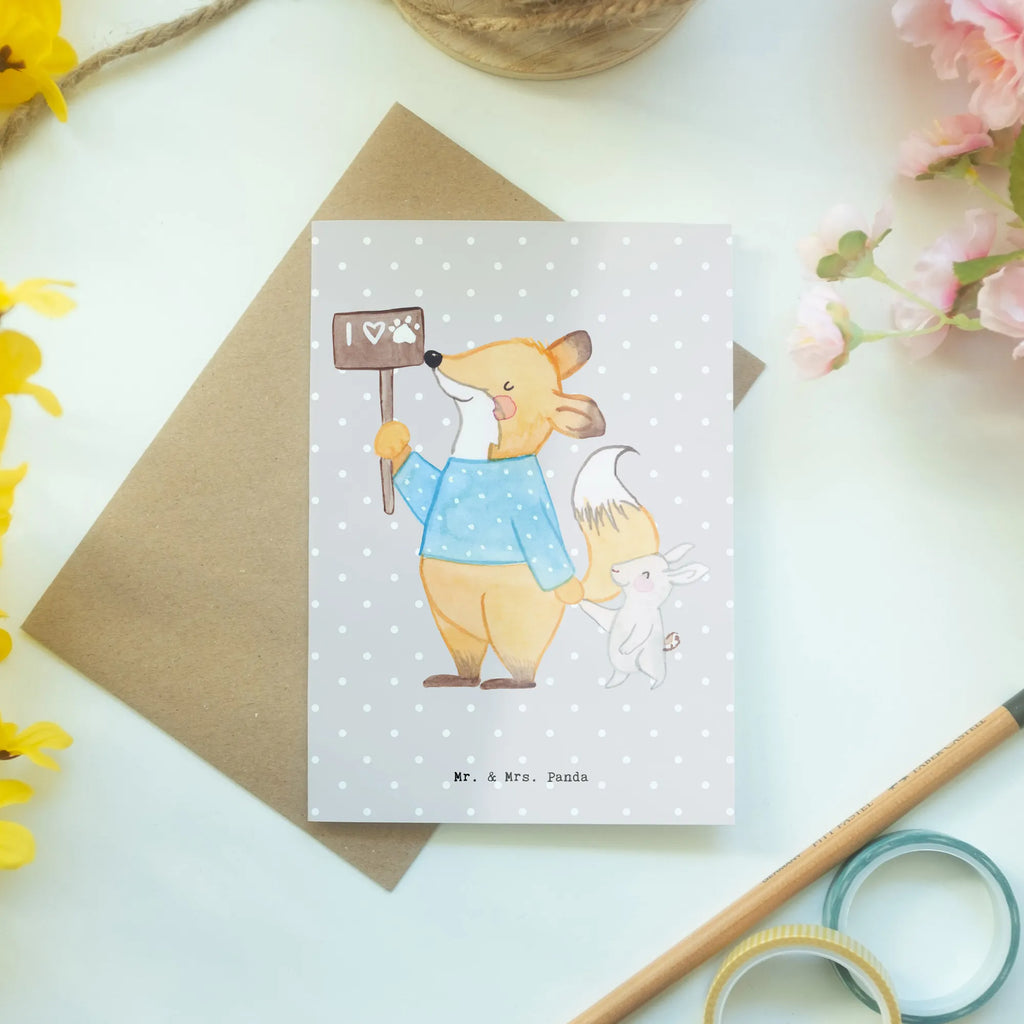 Greetings card Animal Protector heart invitation card, greeting card, wedding card, folding card, birthday card, gift, gift idea, best, farewell gift, passing exam, anniversary, retirement, promotion, job start, sayings, funny, profession