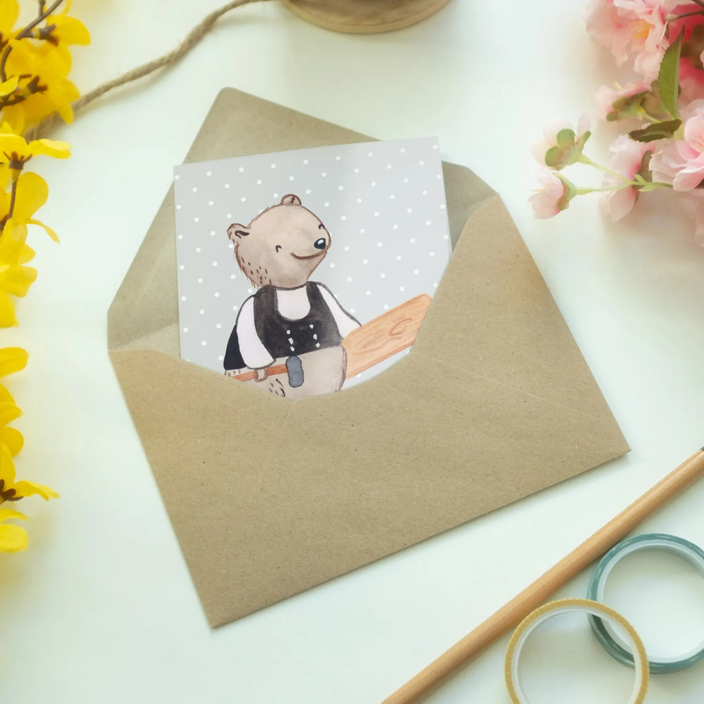 Greetings card Carpenter Heart folding card, greeting card, wedding card, invitation card, birthday card, gift, gift idea, best, farewell gift, passing exam, anniversary, retirement, promotion, job start, sayings, funny, profession