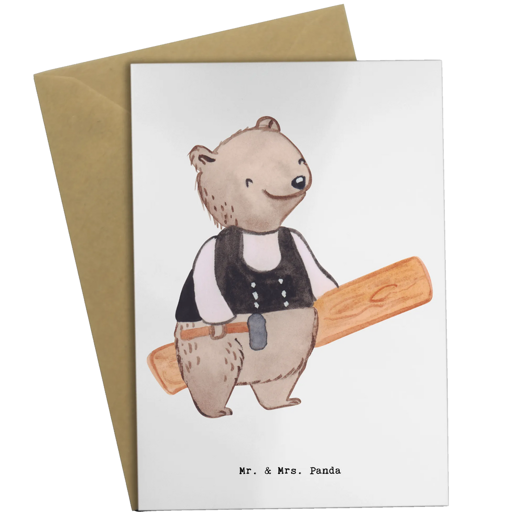 Greetings card Carpenter Heart folding card, greeting card, wedding card, invitation card, birthday card, gift, gift idea, best, farewell gift, passing exam, anniversary, retirement, promotion, job start, sayings, funny, profession