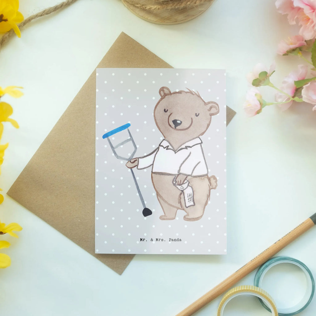 Greetings card Orthopedist Heart greeting card, folding card, invitation card, birthday card, wedding card, gift, gift idea, best, farewell gift, passing exam, anniversary, retirement, promotion, job start, sayings, funny, profession