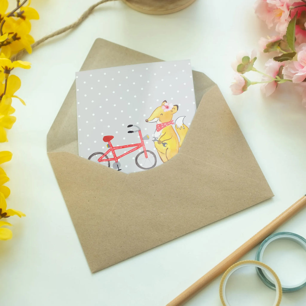 Greetings card Bicycle Mechanic heart invitation card, folding card, greeting card, birthday card, wedding card, gift, gift idea, best, farewell gift, passing exam, anniversary, retirement, promotion, job start, sayings, funny, profession